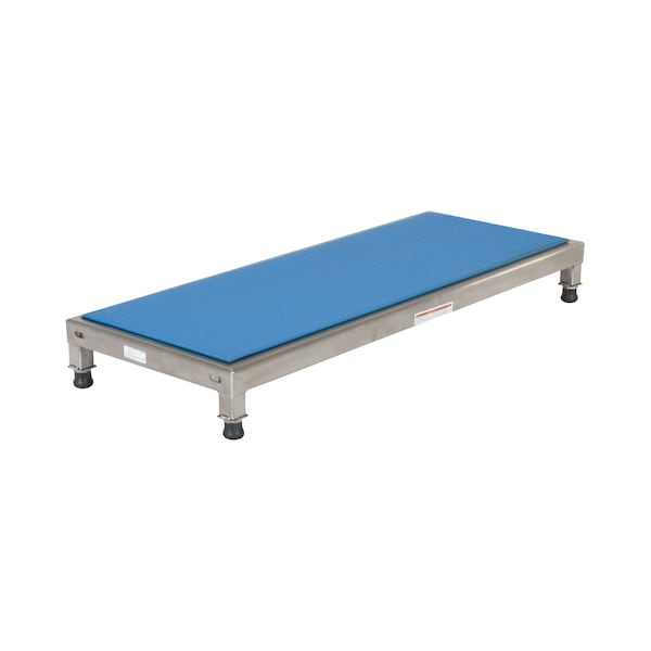 Vestil Adjustable Stainless Steel Stand 6-3/4" to 8-3/4" Height 19"W x 48"L AHT-L-1948-SS - main
